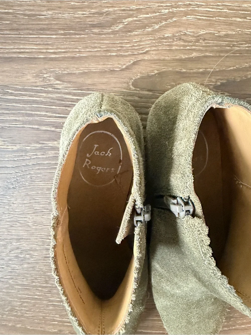 Jack Rogers Suede Ankle Boot, Size 6